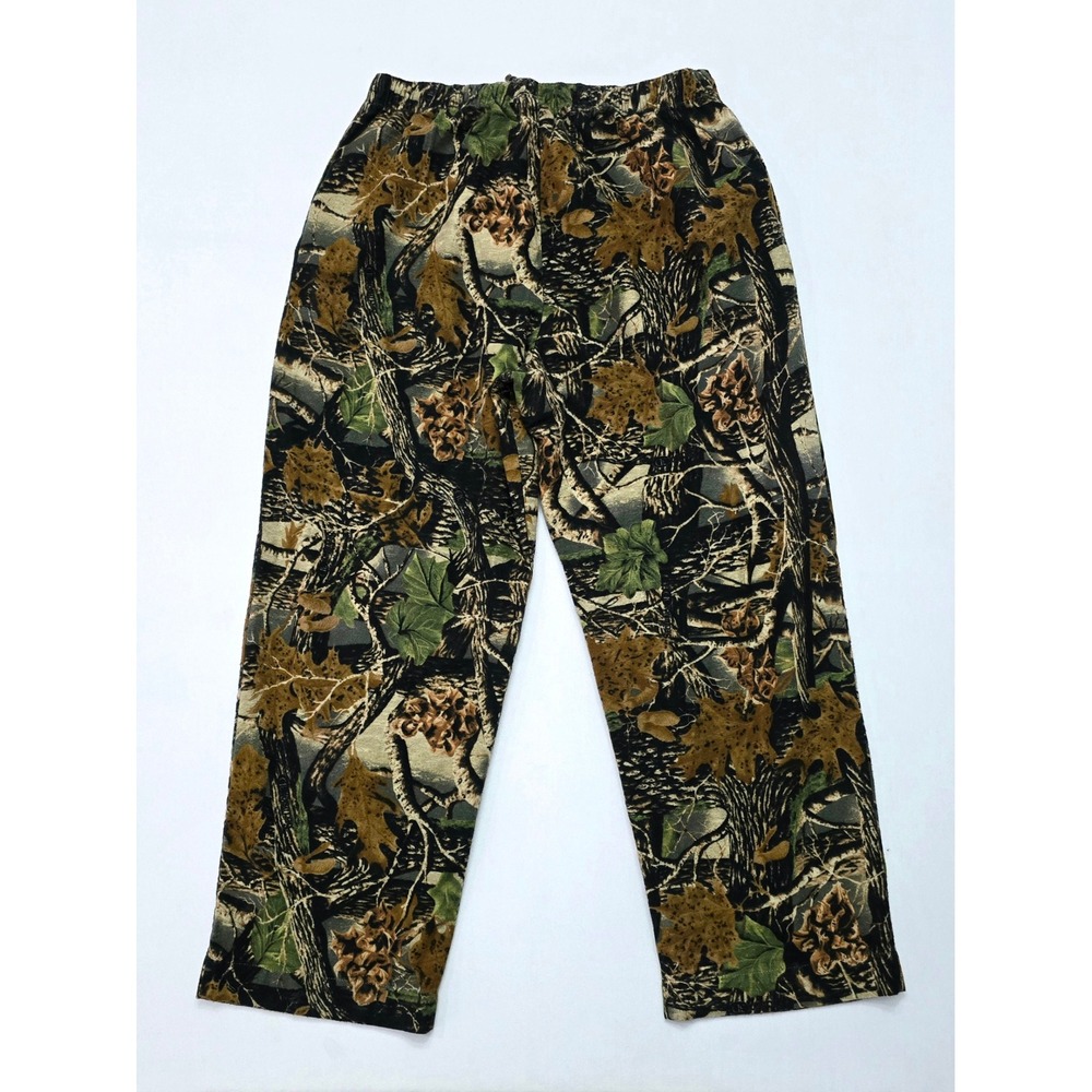 Cabelas VTG Mens XL Camo Flannel Seclusion 3D Pants Forest Leaf Camo Hunting - Picture 2 of 13